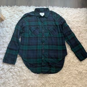 Abercrombie Green Flannel